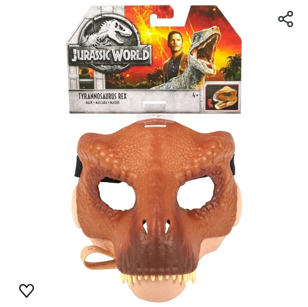 Jurassic World‎ Tyrannosaurus Rex Mask Mattel T-Rex Dinosaur Costume Brown GPH93